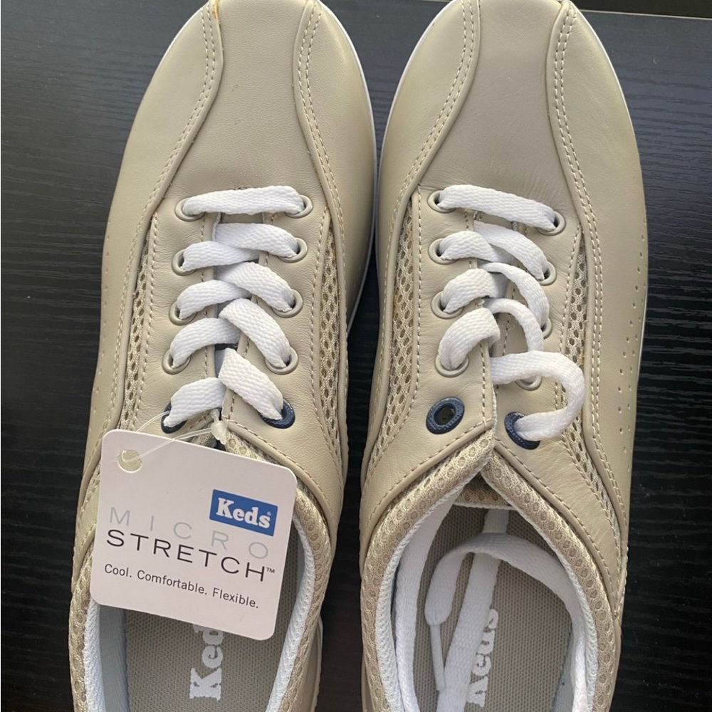 Keds Taupe MicroStretch Sneakers